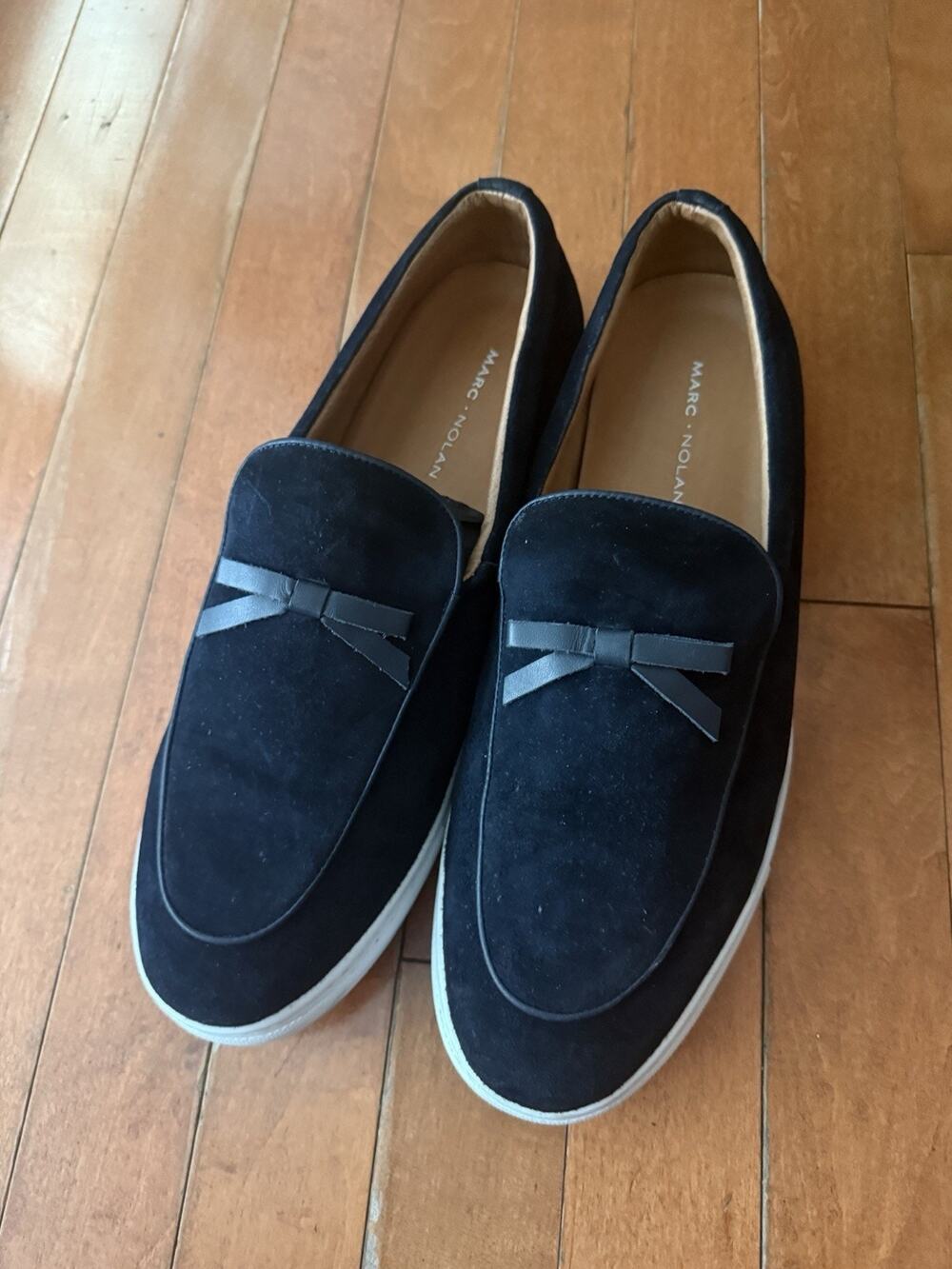 Marc Nolan Odell Belgian Suede Loafer Navy Sneakers Men’s Size 11